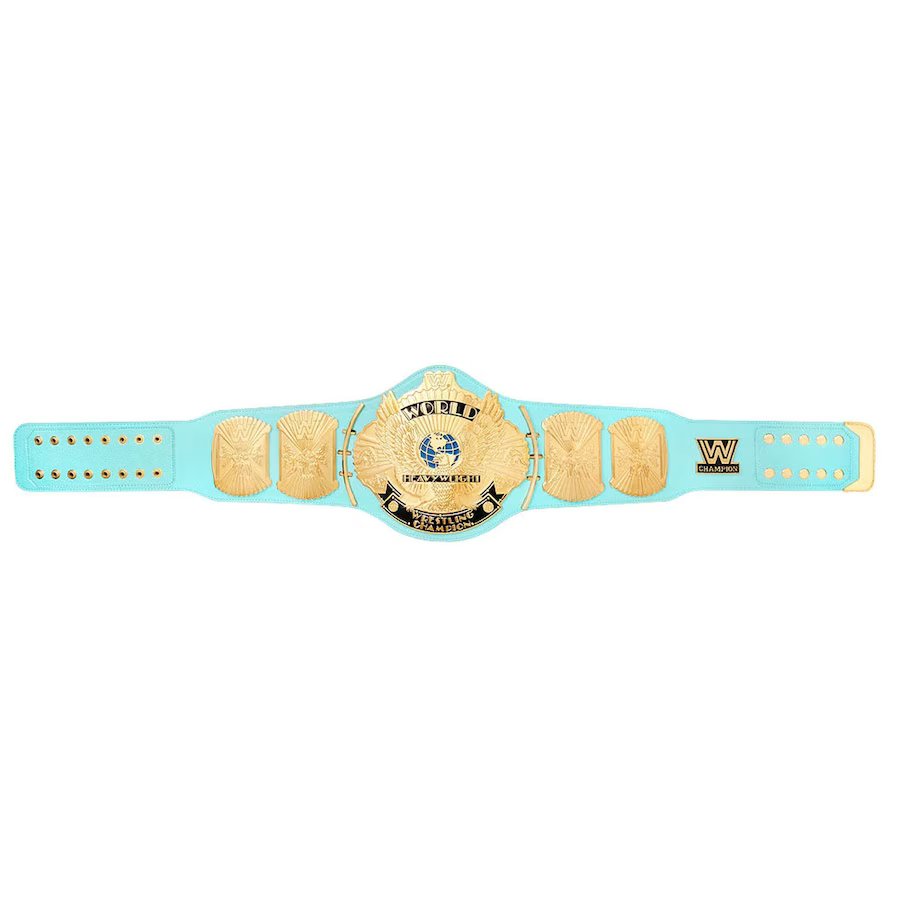 Blue WWE Winged Eagle Championship Belt