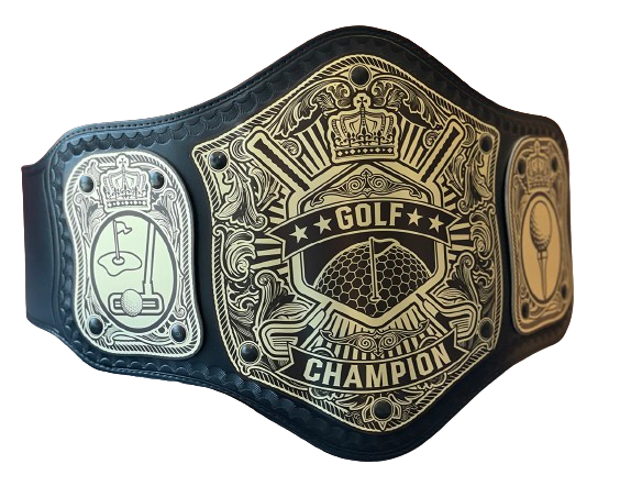 Golf Championship Leather Award Belt