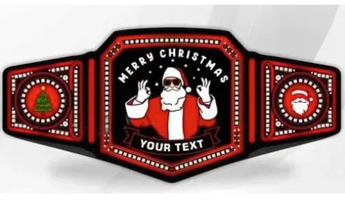 Custom Christmas Championship Belt
