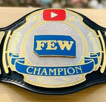 FEW Wrestling Championship Belt Brass