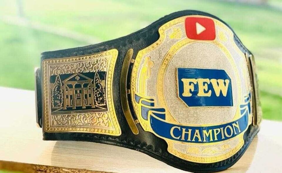 FEW Wrestling Championship Belt Brass