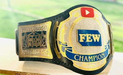 FEW Wrestling Championship Belt Brass