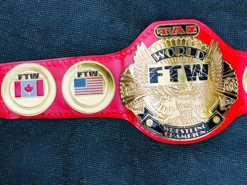TAZ FTW Wrestling Championship Belt