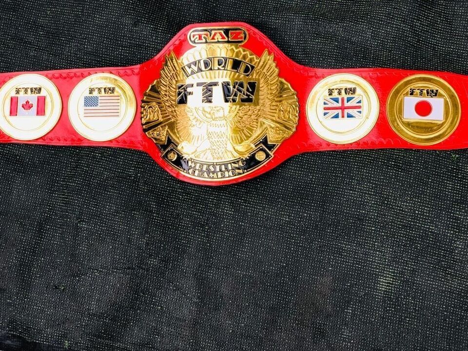 TAZ FTW Wrestling Championship Belt