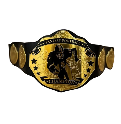 Fantasy Football Championship Leather Belt
