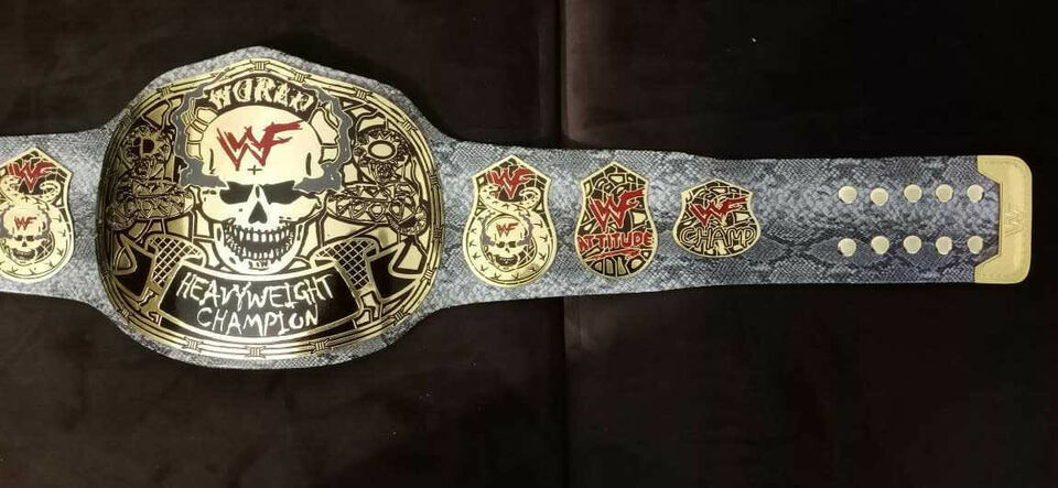 White Snake Skin Championship Belt