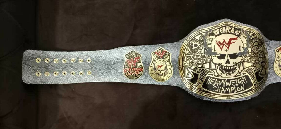 White Snake Skin Championship Belt