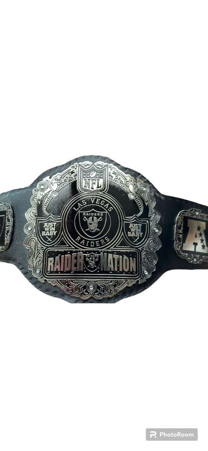 Las Vegas Raiders NFL Championship Belt