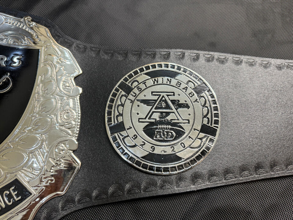 NFL Raiders Championship Wrestling Belt